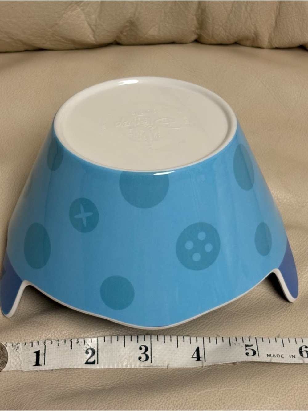 STITCH & Scrump Plastic Bowl Blue Disney Store Japan - Picture 8 of 9